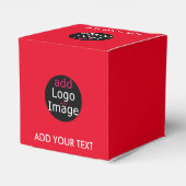 Modern Professioneel Aanpasbaar Zakelijk Rood Bedankdoosjes (Achterkant)