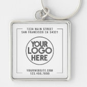 Modern professioneel bedrijf aangepaste Logo Sleutelhanger (Voorkant)