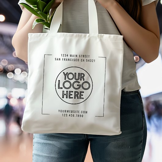 Modern professioneel bedrijf aangepaste Logo Tote Bag
