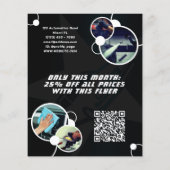 Modern professioneel bubbelpatroon flyer (Achterkant)