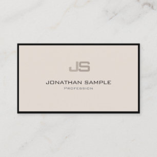 Modern Professioneel Creatief Monogram Eenvoudig Visitekaartje