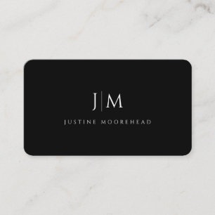 Modern Professioneel Eenvoudig Monogram Minimalist Visitekaartje