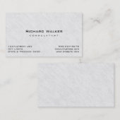 Modern Professioneel elegant Gewoon Wit Hout Visitekaartje (Voorkant / Achterkant)