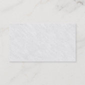 Modern Professioneel elegant Gewoon Wit Hout Visitekaartje (Achterkant)