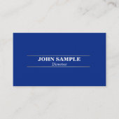 Modern Professioneel Elegant Ontwerp Blauw Goud Visitekaartje (Voorkant)