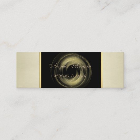 Modern professioneel elegant stijlvol mini visitekaartje (Voorkant)