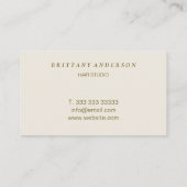 Modern professioneel Floral Logo ontwerp Visitekaartje (Achterkant)