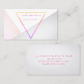 Modern professioneel geometrisch stijlvol visitekaartje (Voorkant / Achterkant)