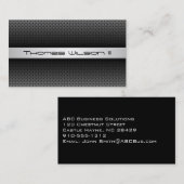 Modern professioneel geperforeerd metaal Visitekaa Visitekaartje (Voorkant / Achterkant)