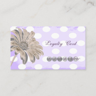Modern Professioneel,Gestippeld,Bloem Loyalty Card