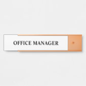 Modern professioneel Kantoor deurteken Deurbordje (Voorkant)