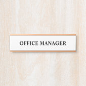 Modern professioneel Kantoor deurteken Deurbordje (Voorkant)