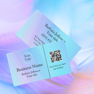 Modern Professioneel Logo en QR-code Visitekaartje