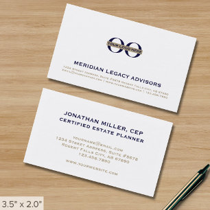 Modern Professioneel Minimalistisch Bedrijf Logo Visitekaartje
