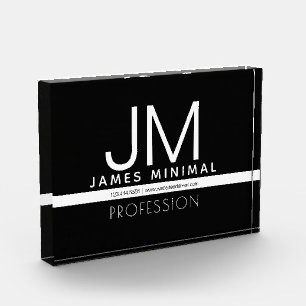 Modern professioneel minimalistisch ontwerp Zwar Fotoblokken