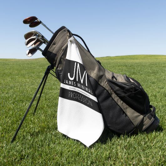 Modern professioneel minimalistisch ontwerp | Zwar Golfhanddoek (Groen)