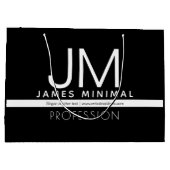 Modern professioneel minimalistisch ontwerp | Zwar Groot Cadeauzakje (Achterkant)