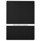 Modern professioneel minimalistisch ontwerp | Zwar Klembord (Achterkant)