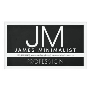 Modern professioneel minimalistisch ontwerp Zwar Naambadge