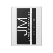 Modern professioneel minimalistisch ontwerp | Zwar Notitieblok (Gedraaid)