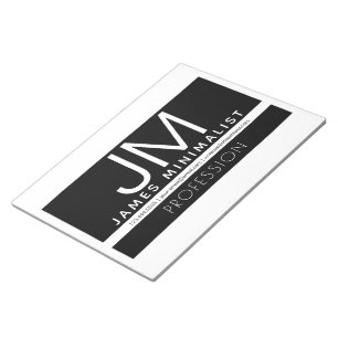 Modern professioneel minimalistisch ontwerp Zwar Notitieblok