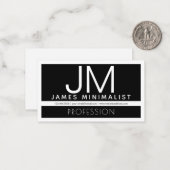 Modern professioneel minimalistisch ontwerp | Zwar Notitiekaartje (Voorkant / Achterkant in situ)