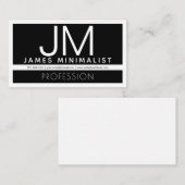 Modern professioneel minimalistisch ontwerp | Zwar Notitiekaartje (Voorkant / Achterkant)