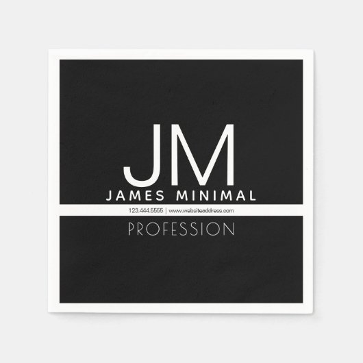 Modern professioneel minimalistisch ontwerp | Zwar Servet (Voorkant)