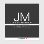 Modern professioneel minimalistisch ontwerp | Zwar Sticker (Vel)