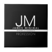 Modern professioneel minimalistisch ontwerp | Zwar Tegeltje (Voorkant)