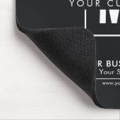 Modern Professioneel Monogram Logo Zwart & Wit Muismat (Hoek)