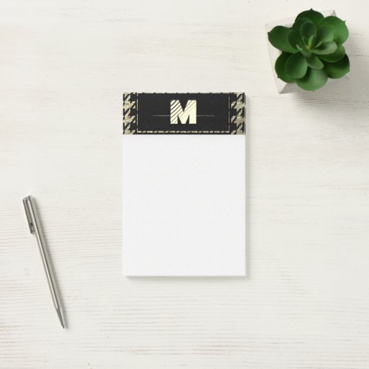 Modern professioneel monogram post-it® notes (Kantoor)
