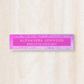 Modern professioneel Paarse glitter marmer Deurbordje (Voorkant)