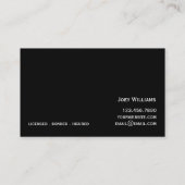 Modern professioneel schilderend Visitekaartje (Achterkant)