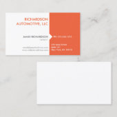 MODERN & PROFESSIONEEL SINAASAPPEL/WIT Visitekaart Visitekaartje (Voorkant / Achterkant)