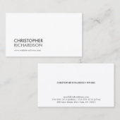 MODERN PROFESSIONEEL Wit Visitekaartje (Voorkant / Achterkant)