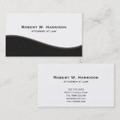 Modern, professioneel zwart-wit Visitekaartje (Voorkant / Achterkant)