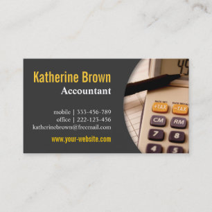 Modern, Professionele, Accountant, Belasting, Reke Visitekaartje