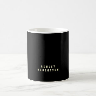 Modern Professionele Minimalistische Eigen Naam Koffiemok