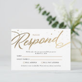 Modern Prom RSVP Kaartje (Staand voorkant)