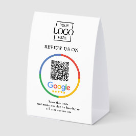 Modern Promotionele Google Reviews QR Code Bordje