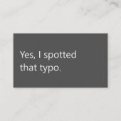 Modern Proofreader Freelance Grey White Minimalist Visitekaartje (Voorkant)