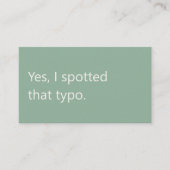 Modern Proofreader Freelance Writing Visitekaartje (Voorkant)