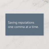 Modern Proofreader Freelancer Minimalist  Visitekaartje (Voorkant)