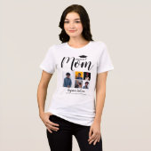 Modern Proud Mam | 5 Foto-Afstuderen T-Shirt (Voorkant volledig)