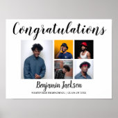 Modern Proud papa | 5 Foto-Afstuderen Poster (Voorkant)