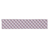 Modern Pset Pattern Plum and Lavender Korte Tafelloper (Horizontaal)