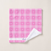 Modern Pset Pink Heart Collectie Bad Handdoek (Wasdoekje)
