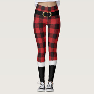 Modern Pset Santa Costume Cute Funny Kerstle Leggings