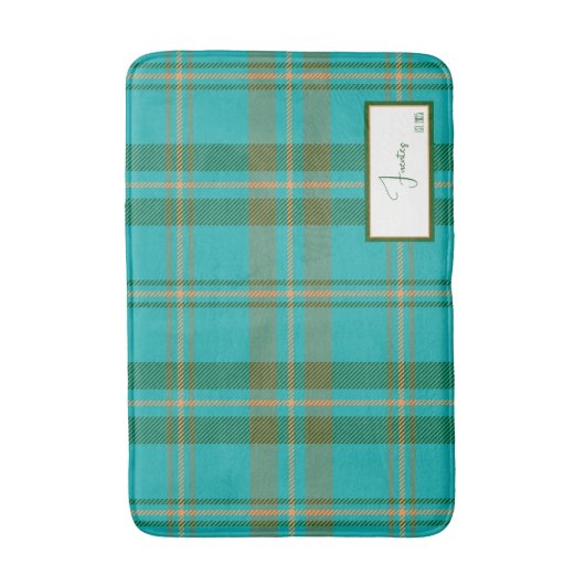 Modern Pset Turquoise Bath Mat (Voorkant Verticaal)